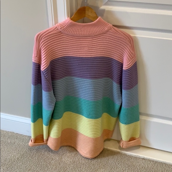 Rare UNIF rainbow sweater turtleneck - Picture 2 of 3